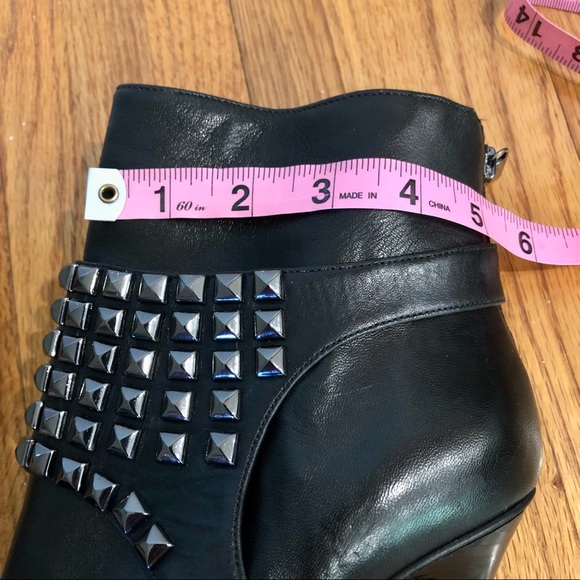 Michael Kors Leather Platform Stiletto Boots Detachable Studded Harness Sz 8.5 - Picture 16 of 16